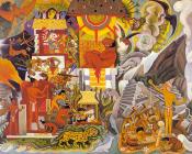 Pre-Hispanic America,Book cover for Pablo Neruda's,Canto General - 迭戈·里维拉